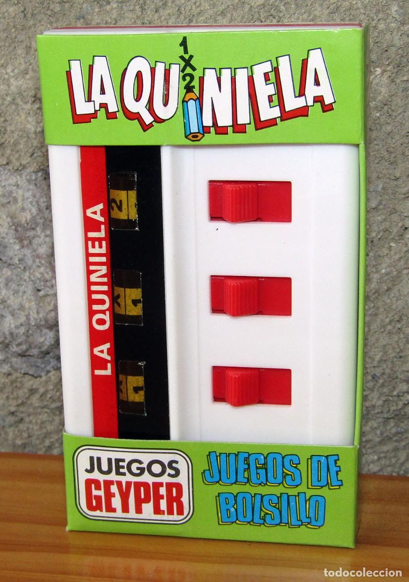 Juguetes antiguos: JUEGOS DE BOLSILLO GEYPER - LA QUINIELA - A&Ntilde;OS 80 - NUEVO A ESTRENAR