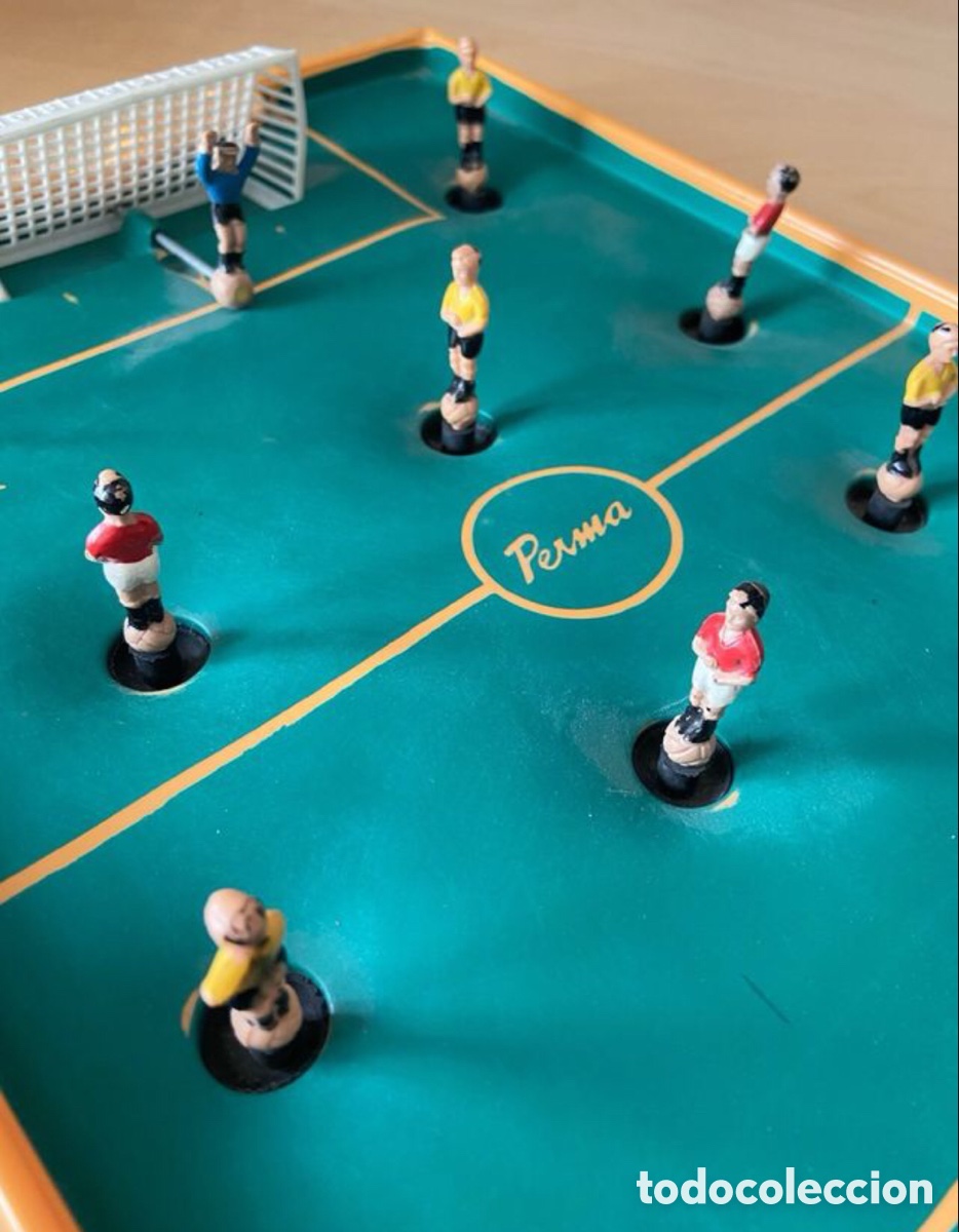 Juguetes antiguos: Futbol&iacute;n. Marca Perma - Foto 5