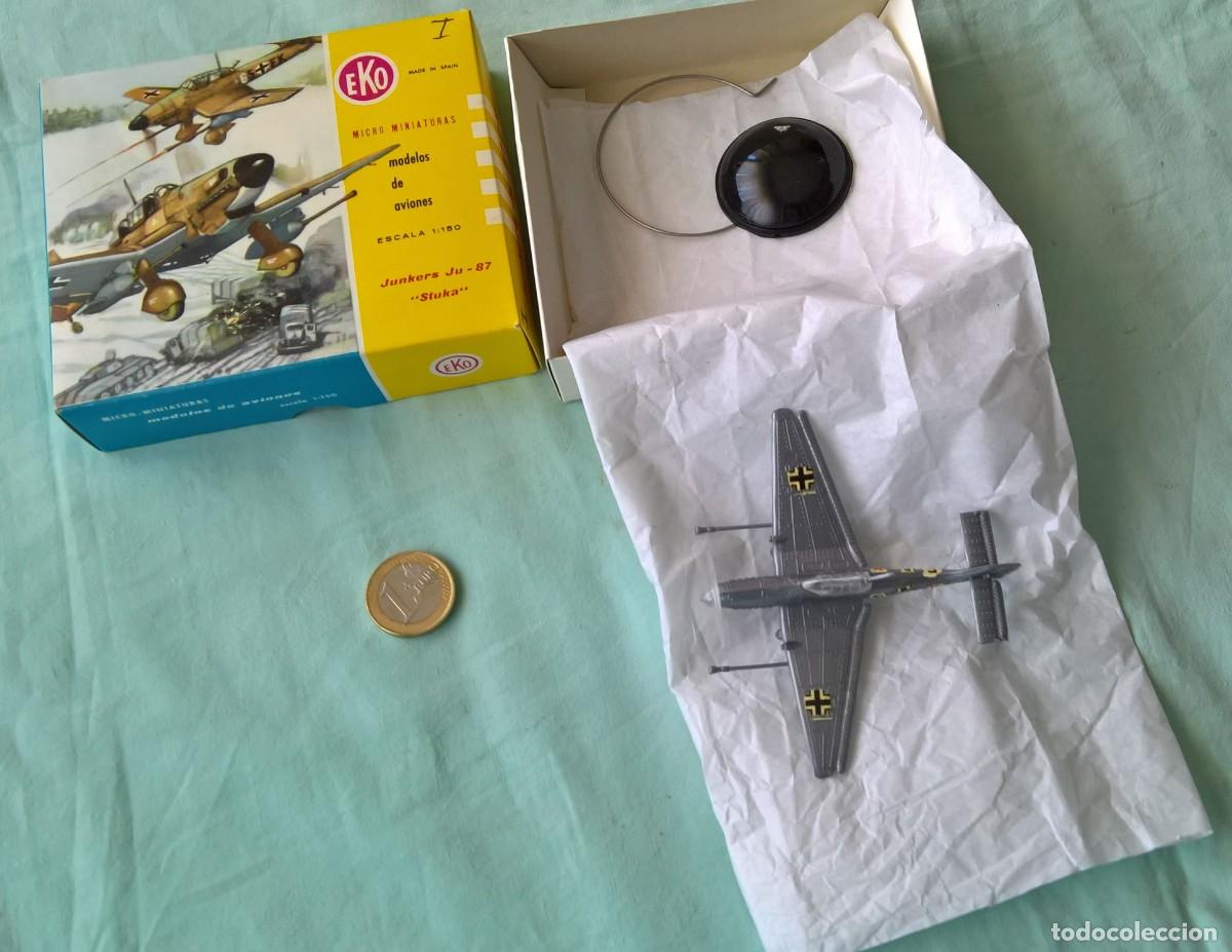 Juguetes antiguos: AVION JUNKERS JU-87 STUKA MINIATURAS EKO ESCALA 1:150