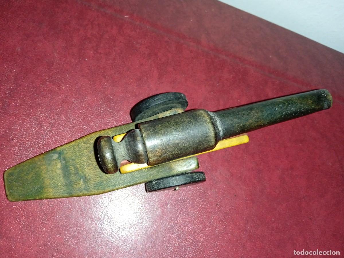 Juguetes antiguos: CA&Ntilde;&Oacute;N de Madera, INVICTA. - Foto 2