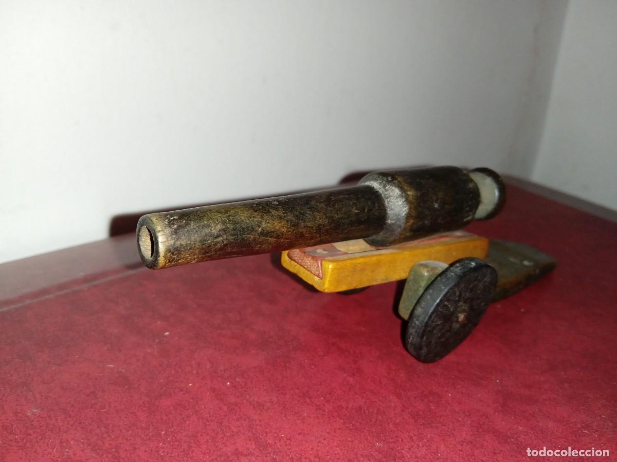 Juguetes antiguos: CA&Ntilde;&Oacute;N de Madera, INVICTA. - Foto 5