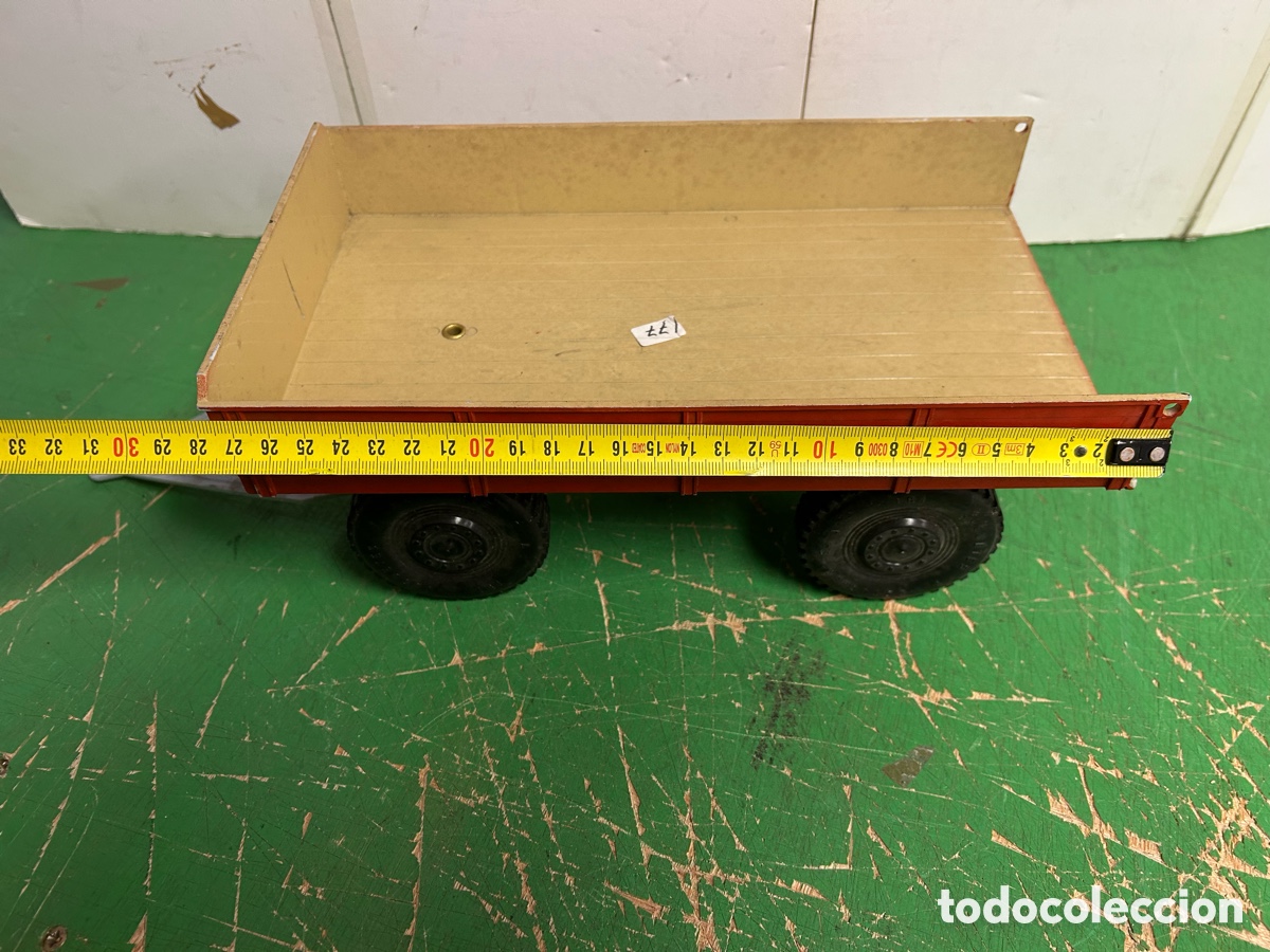 Juguetes antiguos: REMOLQUE TRACTOR PL&Aacute;STICO - Foto 7