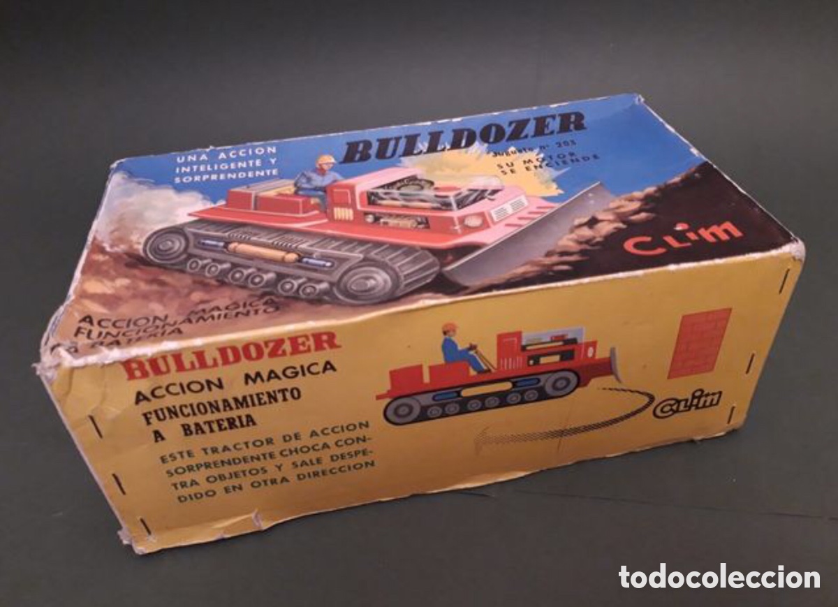 Juguetes antiguos: Bulldozer. Marca Clim modelo 203 - Foto 10