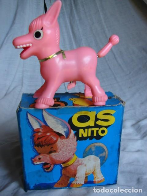 Juguetes antiguos: ASNITO A RESORTE - PLAYTOY - Foto 1