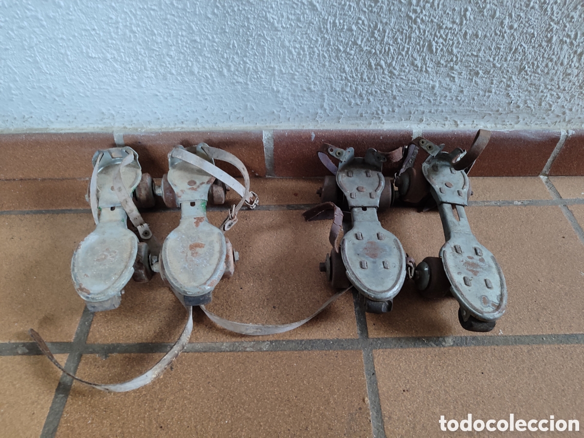 Juguetes antiguos: Pareja patines sancheski - Foto 1