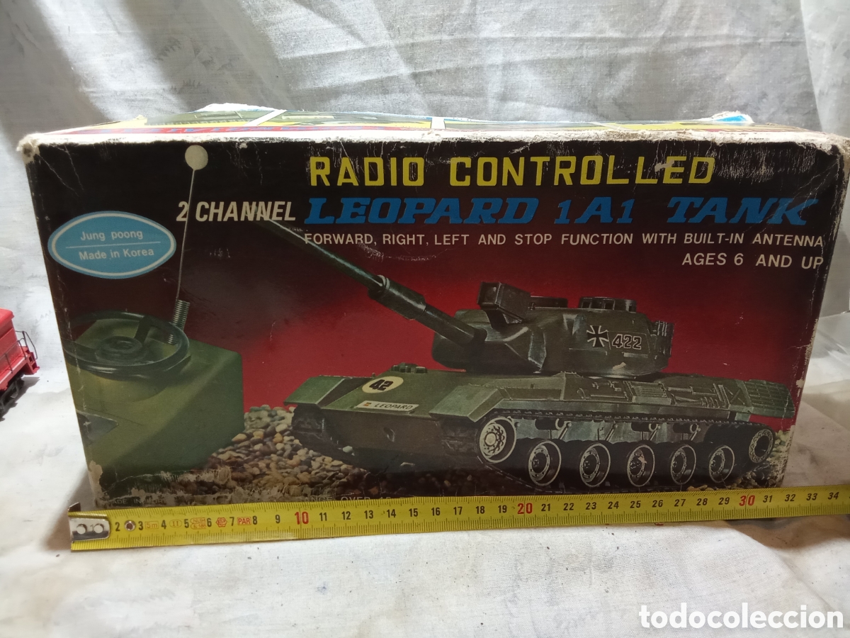 Juguetes antiguos: TANQUE RADIOCONTROL LEOPARD EN CAJA - Foto 4