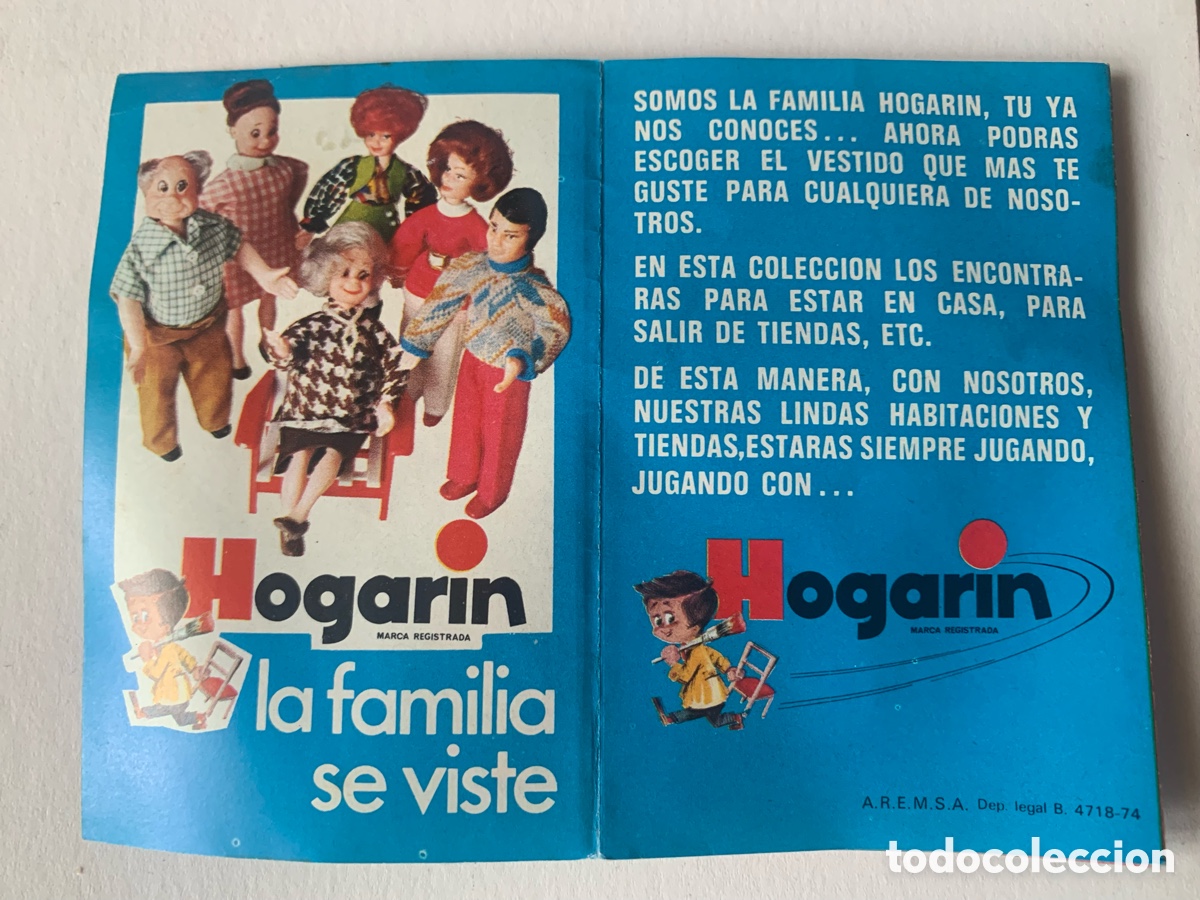 Juguetes antiguos: CAT&Aacute;LOGO DESPLEGABLE HOGARIN. - Foto 5