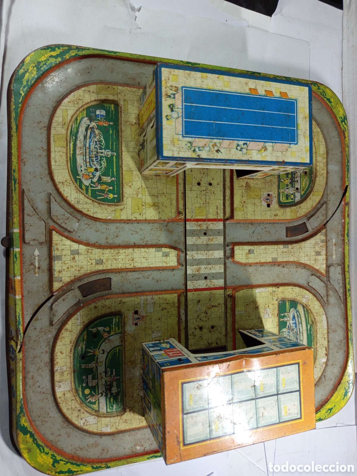 Juguetes antiguos: Circuito Zebra Crossing de Technofix - Foto 2