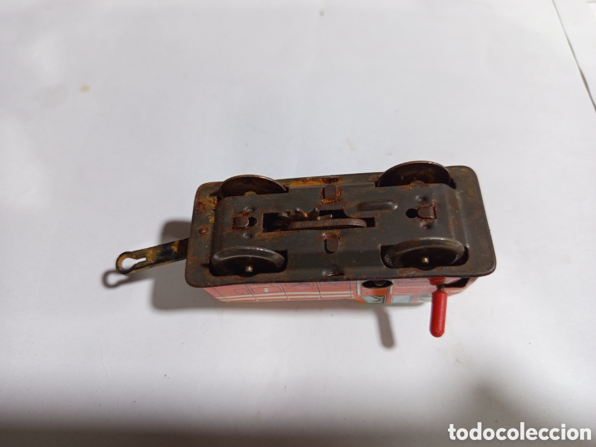Juguetes antiguos: Cami&oacute;n de hojalata Technofix - Foto 5