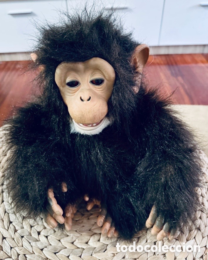 Juguetes antiguos: Chimpanc&eacute; interactivo FurReal Cuddle Chimp de Hasbro 2005. - Foto 1