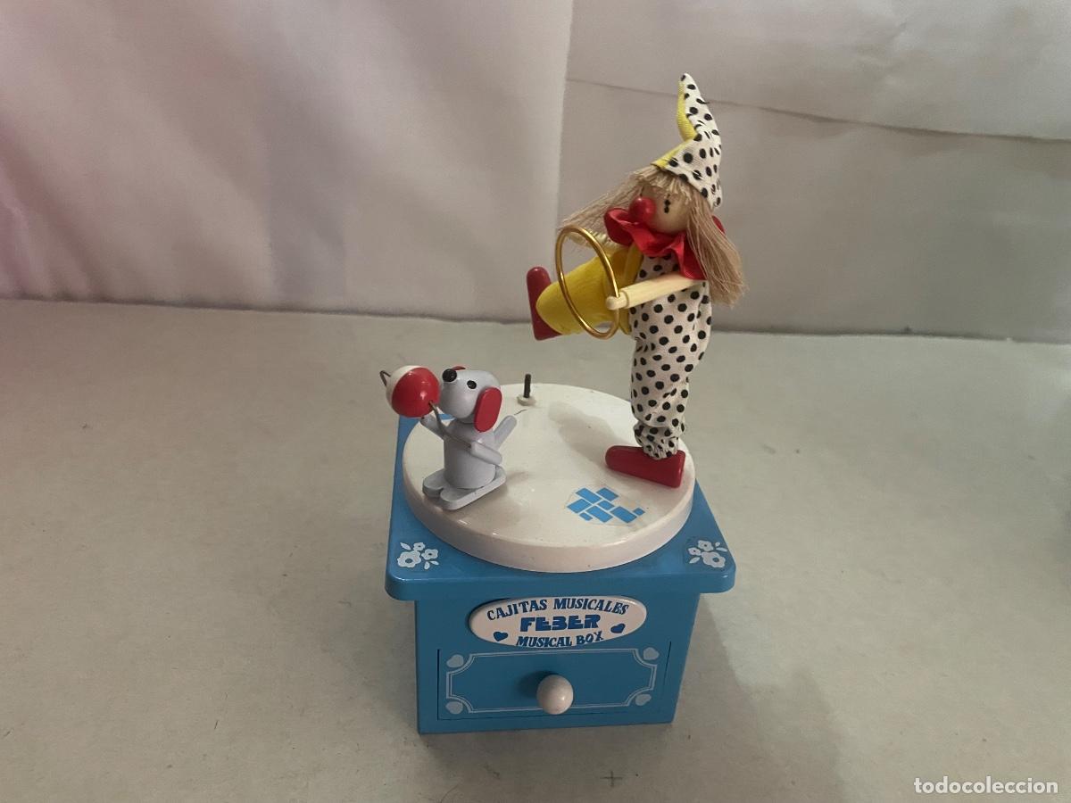 Juguetes antiguos: Caja musical Feber funcionando - Foto 2