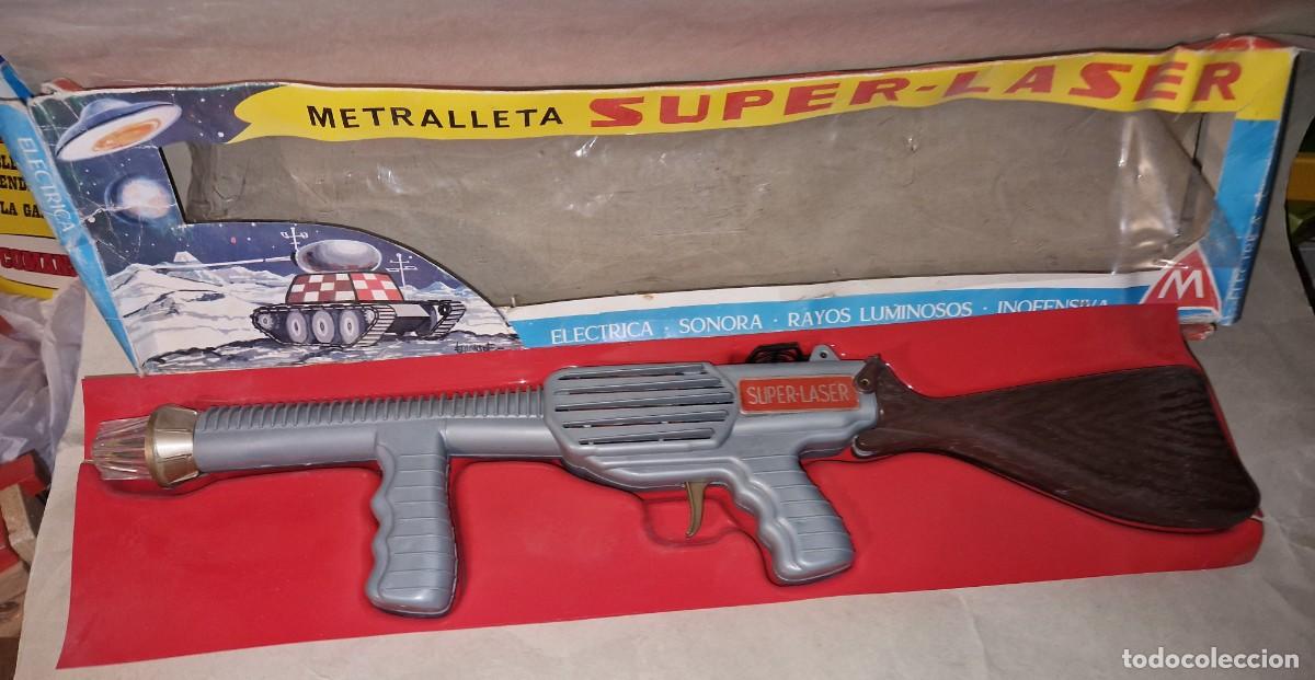 Juguetes antiguos: METRALLETA SUPER LASER DE MONTEPLAST - Foto 1