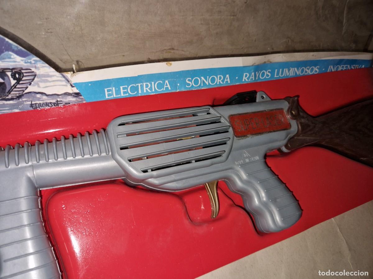 Juguetes antiguos: METRALLETA SUPER LASER DE MONTEPLAST - Foto 3