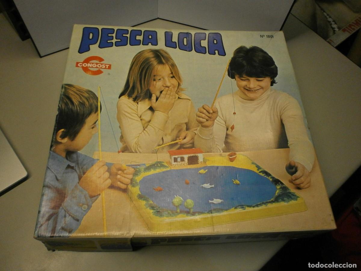 Juguetes antiguos: congost juego pesca loca completo - Foto 1