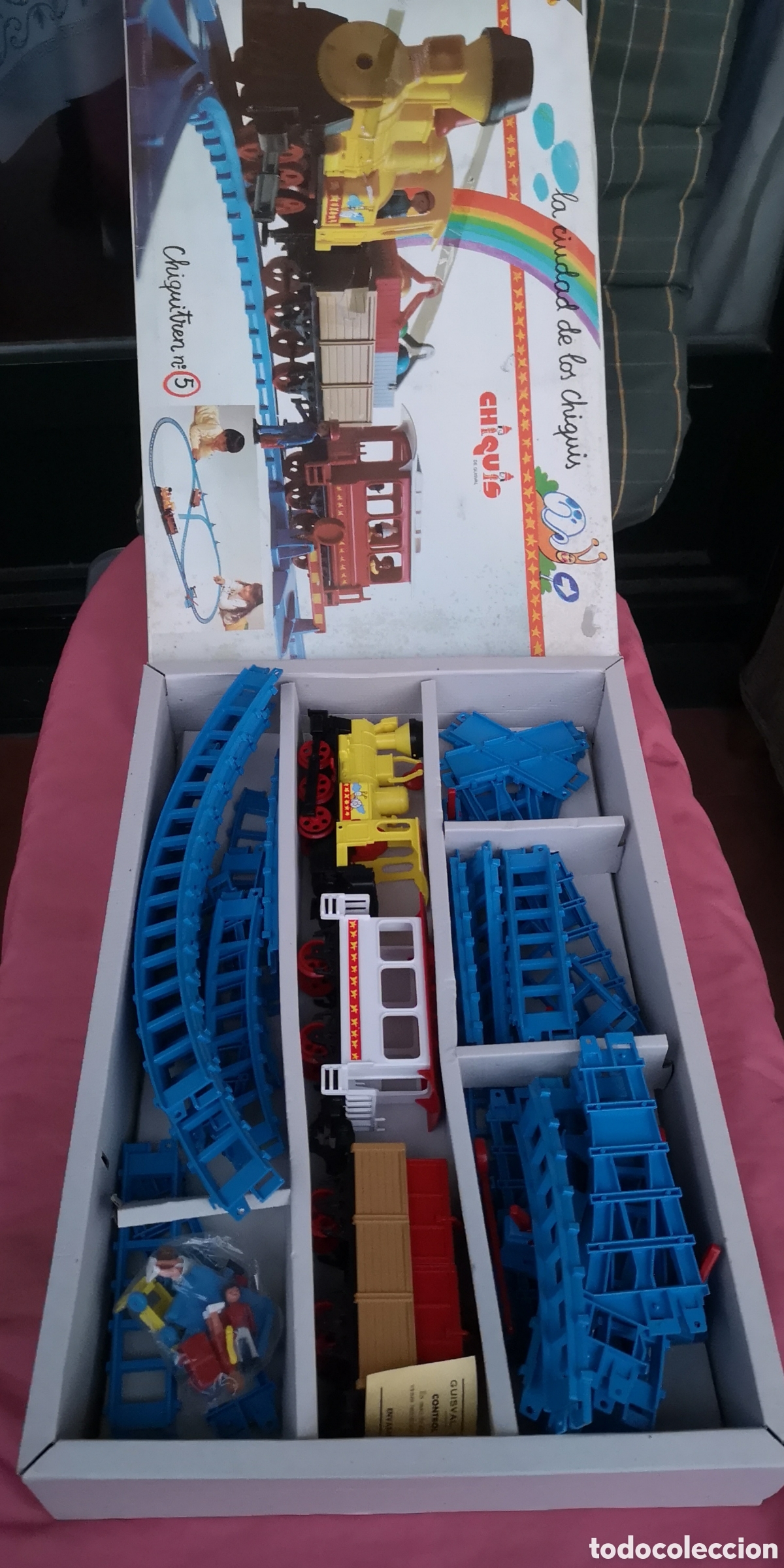 Juguetes antiguos: Guisval. Chiquitren n&deg;5. Ref 605. COMPLETO. CAJA ABIERTA. ROTA UNA PALANCA DE CAMBIO.