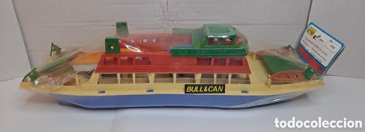 Juguetes antiguos: BULLYCAN TRANSBORDADOR GIGANTE. NUEVO EN BLISTER. PRECINTADO. 42 CM. REF 3163. KIOSCO. BARCO. KIOSKO