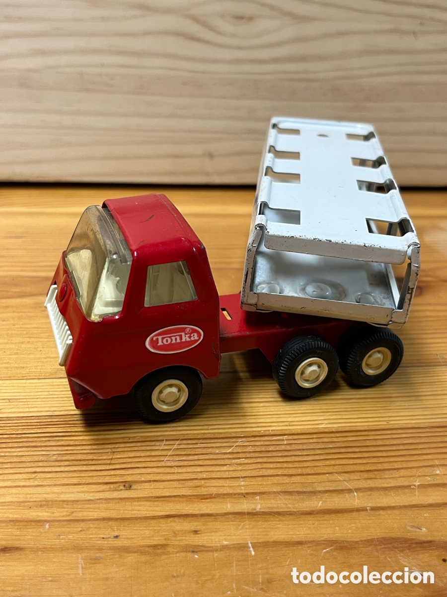 Juguetes antiguos: Cami&oacute;n Tonka con Remolque - Foto 8