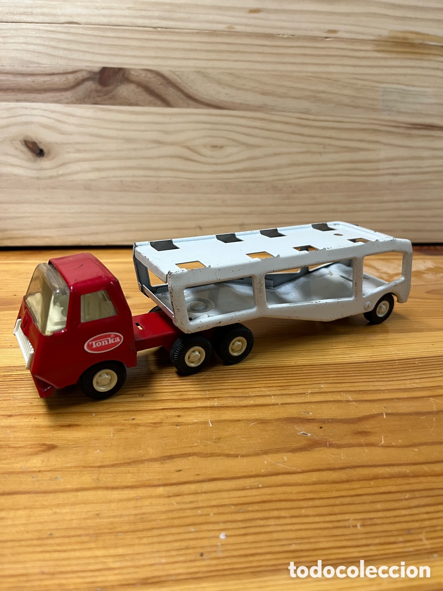 Juguetes antiguos: Cami&oacute;n Tonka con Remolque - Foto 1