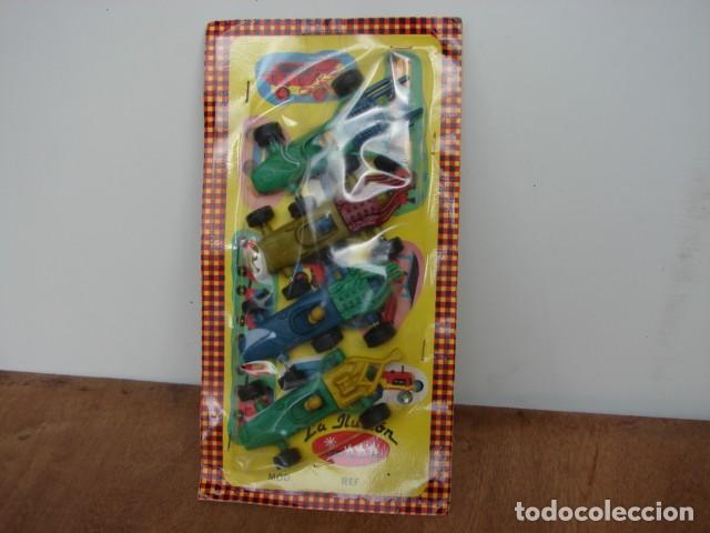 Juguetes antiguos: 4 COCHES F&Oacute;RMULA 1 - LA ILUSI&Oacute;N - Foto 1