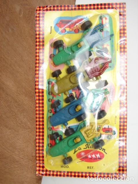 Juguetes antiguos: 4 COCHES F&Oacute;RMULA 1 - LA ILUSI&Oacute;N - Foto 3