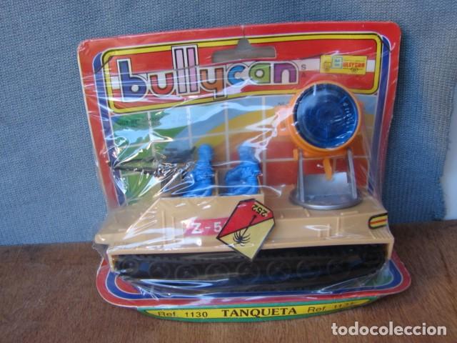 Juguetes antiguos: TANQUETA MILITAR CON REFLECTOR - BULLYCAN - Foto 1