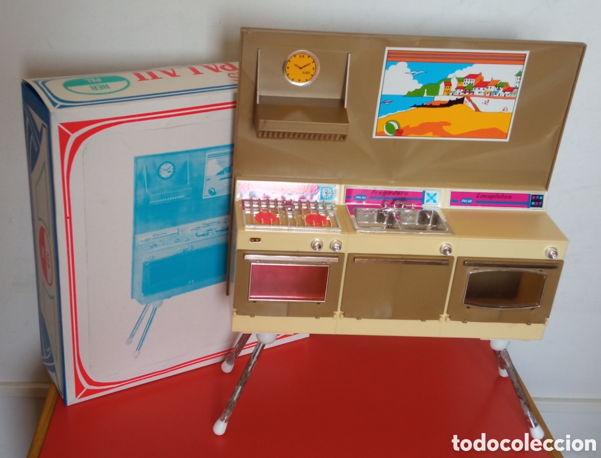 Juguetes antiguos: COCINA 3 M&Oacute;DULOS.PALAU 70'S.NUEVA EN CAJA.