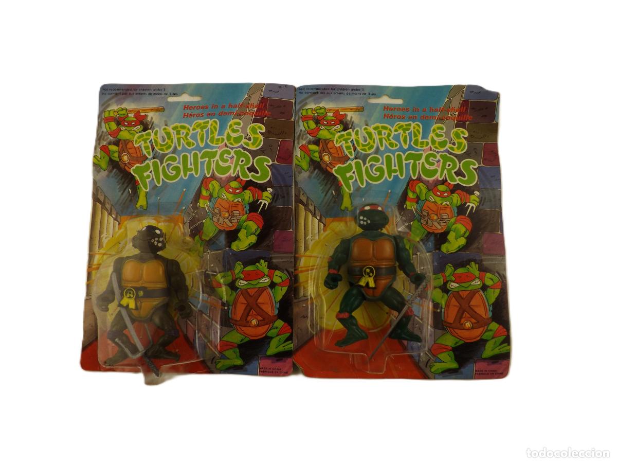 Juguetes antiguos: Tortugas Ninja. Bootleg. Dos unidades