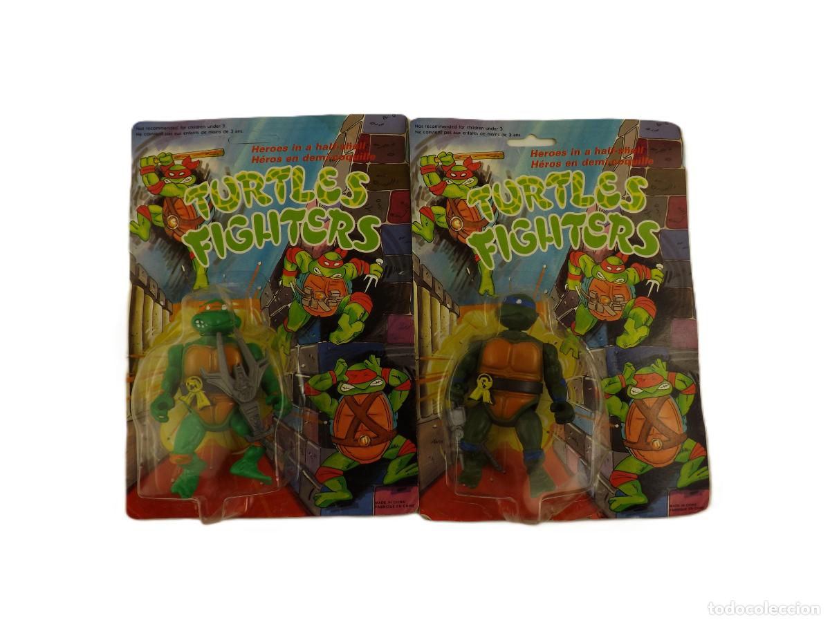 Juguetes antiguos: Tortugas Ninja. Bootleg. Dos unidades