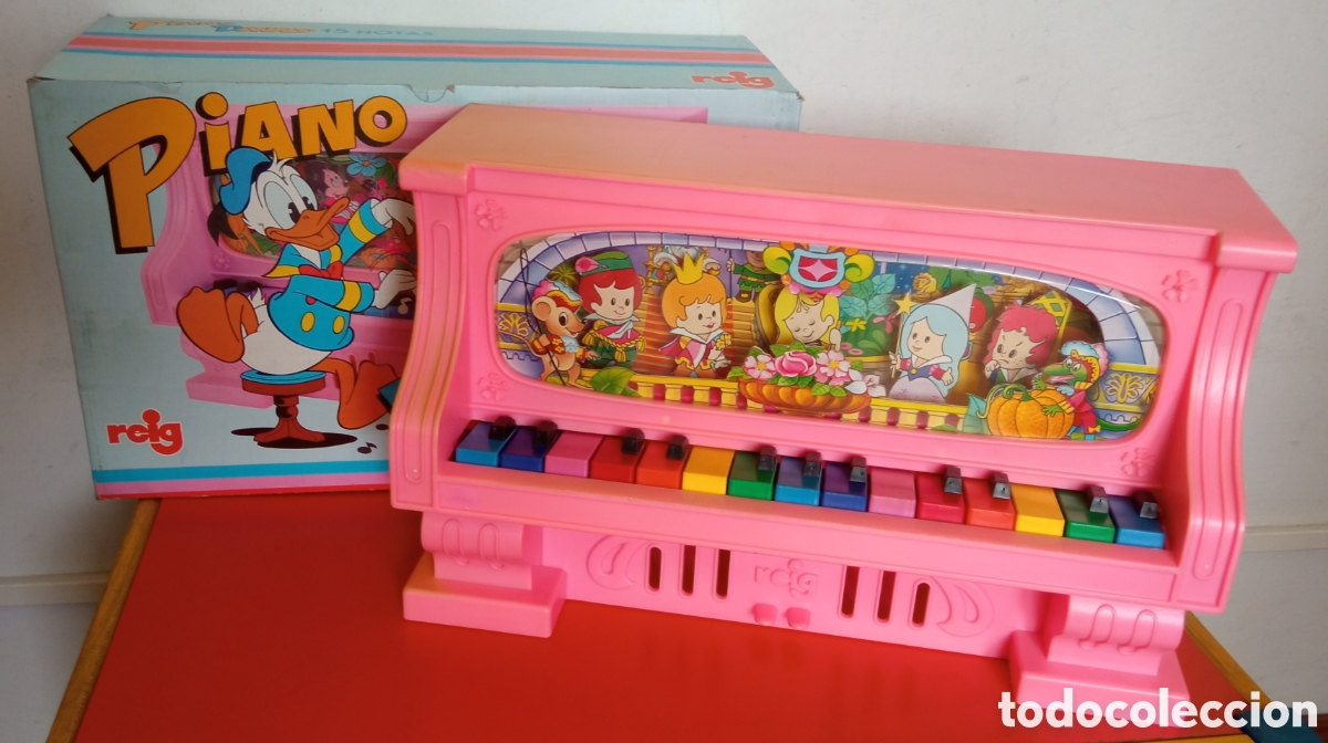 Juguetes antiguos: PIANO PRINCESAS 15 NOTAS.REIG 80'S.SIN USO,EN CAJA.