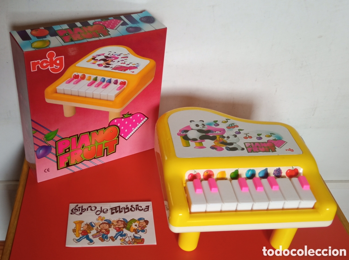 Juguetes antiguos: PIANO DE COLA FRUIT 8 NOTAS.REIG 90'S.NUEVO EN CAJA.