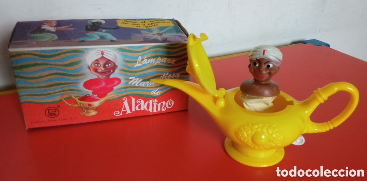 Juguetes antiguos: LAMPARA MARAVILLOSA DE ALADINO AMARILLA.PSE SANTA ELENA 70'S.NUEVA EN CAJA.