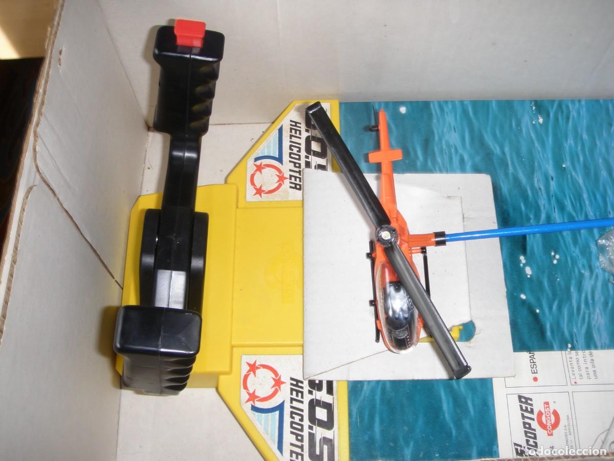 Juguetes antiguos: SOS HELICOPTER DE CONGOST FUNCIONANDO EN US CAJA - Foto 4