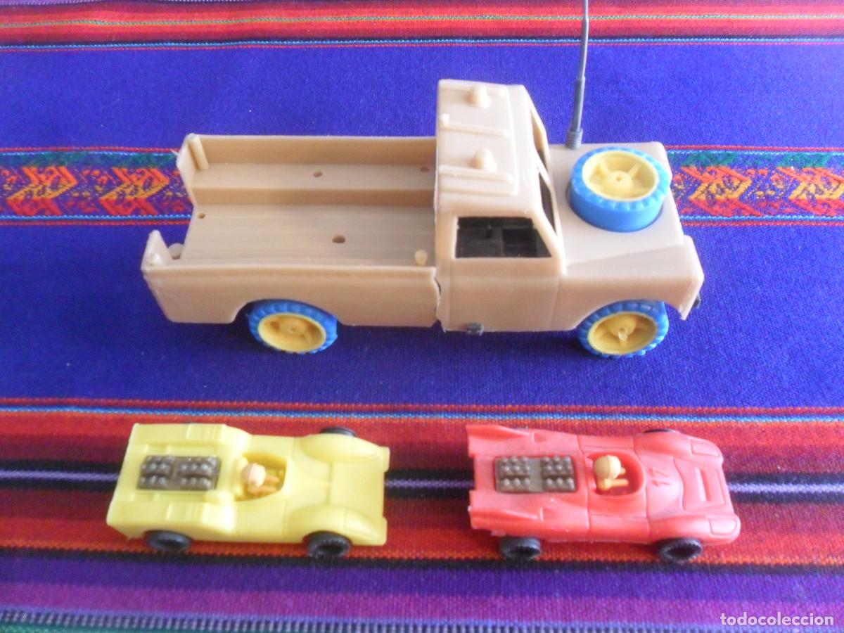 Juguetes antiguos: LAND ROVER SANTANA SAFARI PL&Aacute;STICOS VAM Y COCHE DE CARRERAS B&Oacute;LIDO N&ordm;S 17 Y 23. ZARAGOZA A&Ntilde;OS 70.