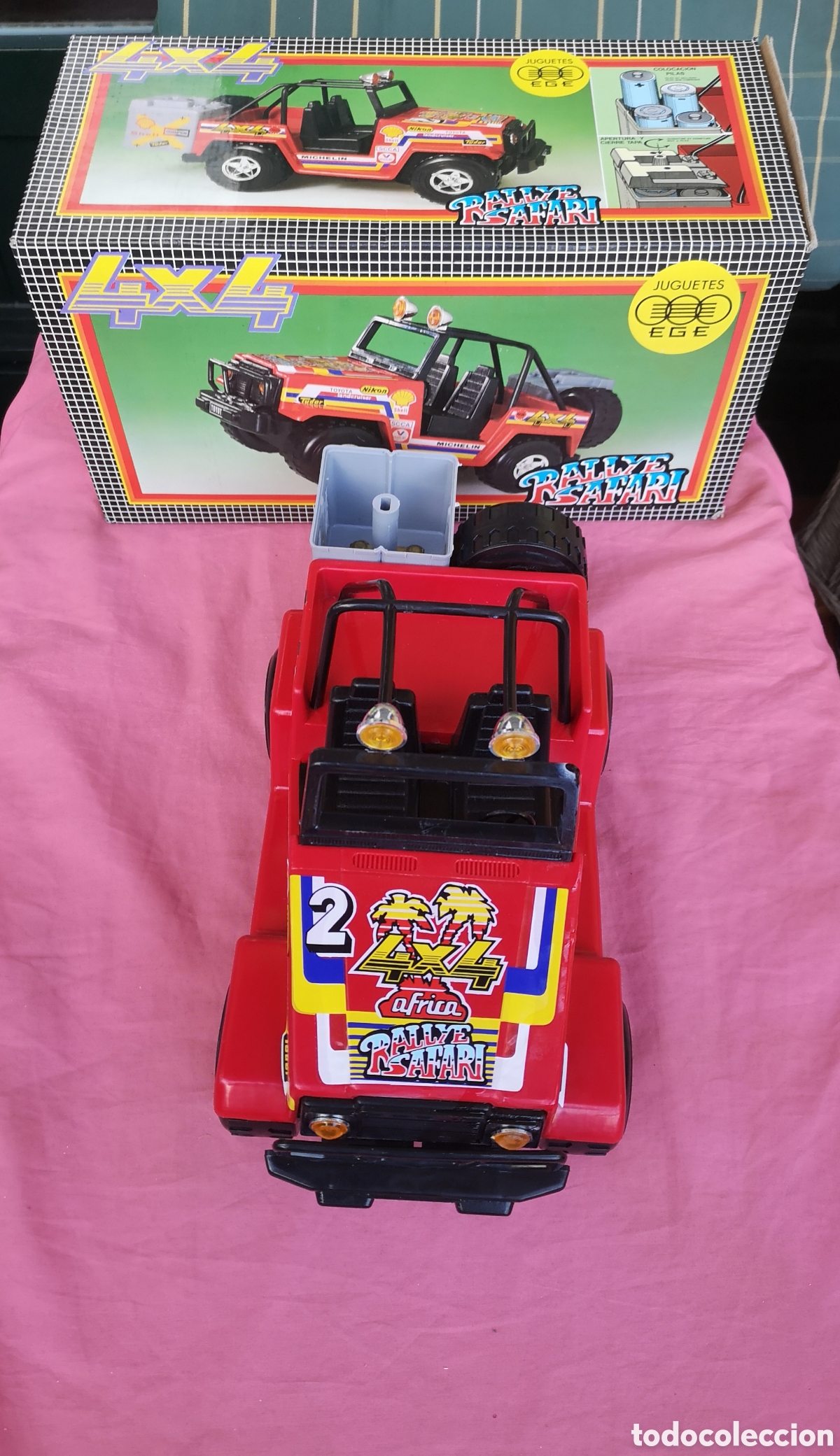 Juguetes antiguos: EGE. 4x4 Rallye Safari. El&eacute;ctrico. Ref. 1312. SIN USAR. CAJA BIEN. FALTA TAPA COMP. PILAS Y BORNES.