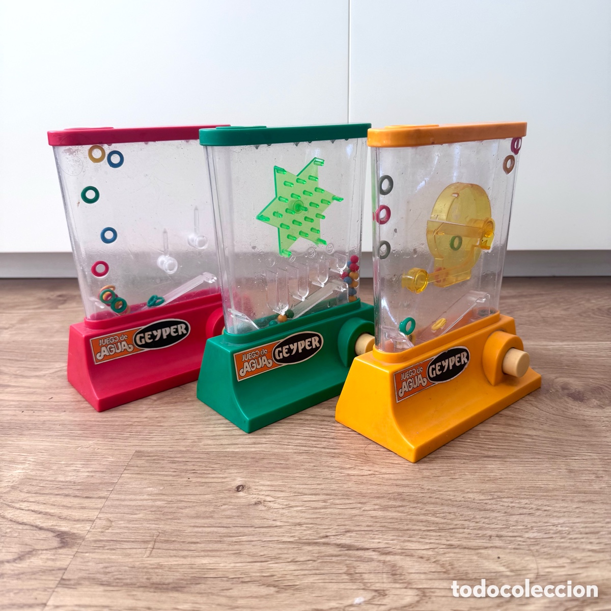 Juguetes antiguos: Lote 3 juegos de agua Geyper a&ntilde;os 70