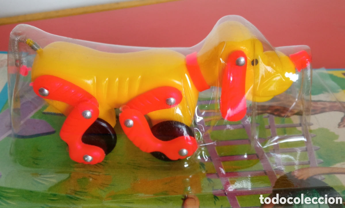 Juguetes antiguos: MINI PERRO CON RUEDAS.SHAMBERS 70'S SHAMBER'S.BLISTER SIN ABRIR.