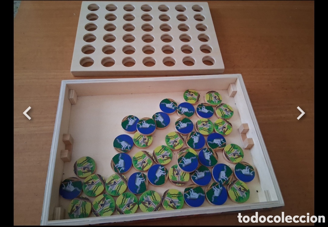 Juguetes antiguos: Juego 4 en L&iacute;nea Madera - Edici&oacute;n Especial WWF Madagascar (Terra)