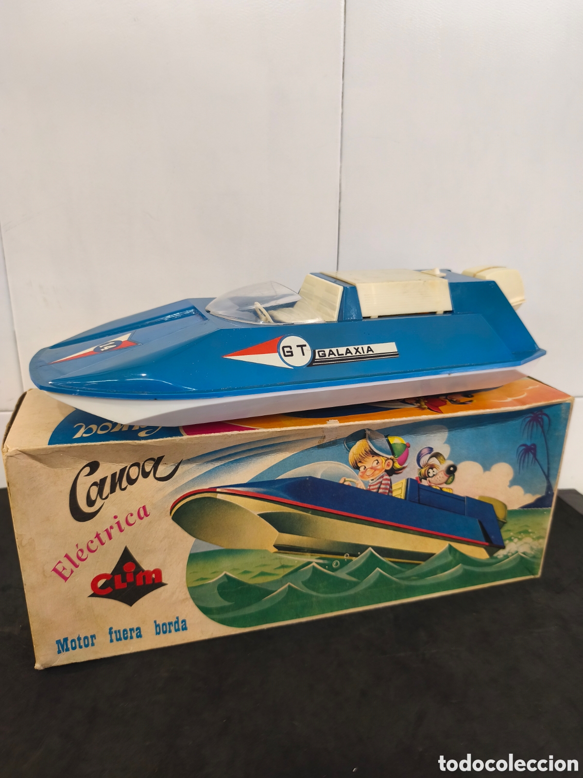 Juguetes antiguos: Canoa El&eacute;ctrica de clim, funciona