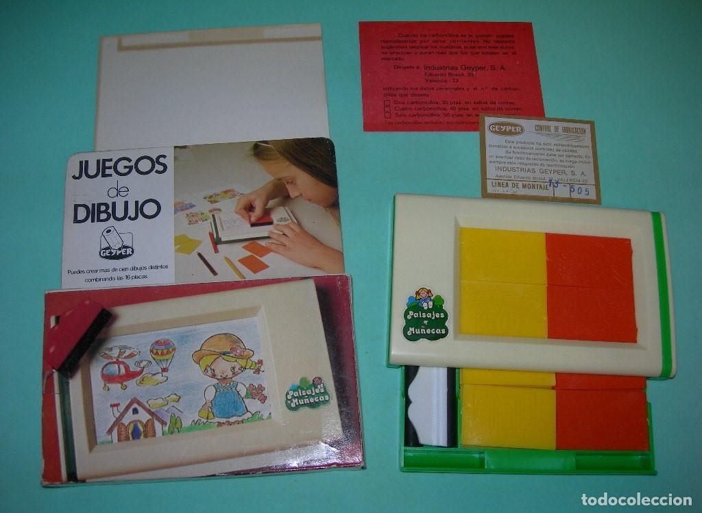 Juguetes antiguos: JUEGO DE DIBUJO GEYPER - PAISAJES Y MU&Ntilde;ECAS - NUEVO SIN USO Y COMPLETO EN SU CAJA ORIGINAL