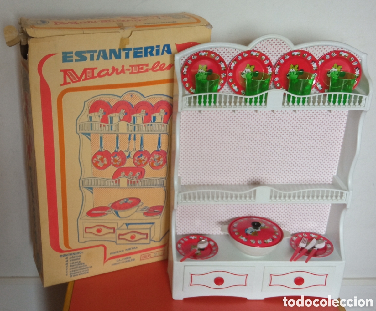 Juguetes antiguos: ESTANTER&Iacute;A CON MENAJE CACHARRITOS DISNEY MARI-ELENA.PSE SANTA ELENA 80'S.NUEVA EN CAJA.INCOMPLETA.