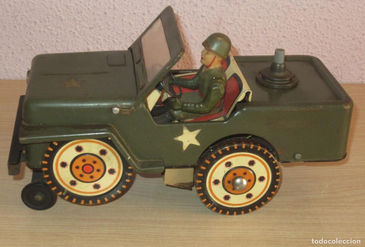 Juguetes antiguos: CLIM JEEP &ndash; WILLY CON AMETRALLADORA FUNCIONANDO PORT 1 &euro; SUBASTA