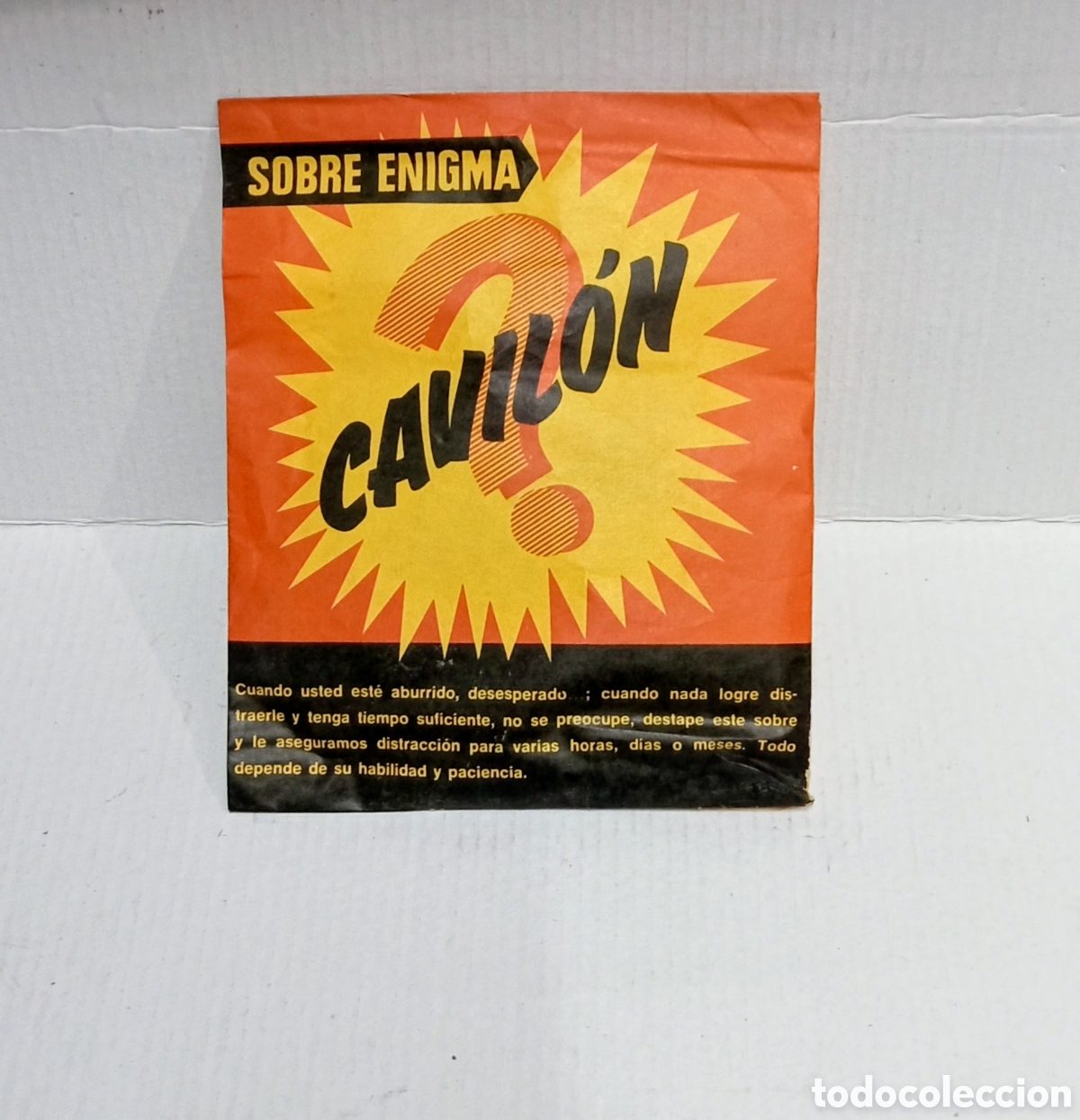 Juguetes antiguos: CAVILON SOBRE ENIGMA - GEYPER - COMPLETO