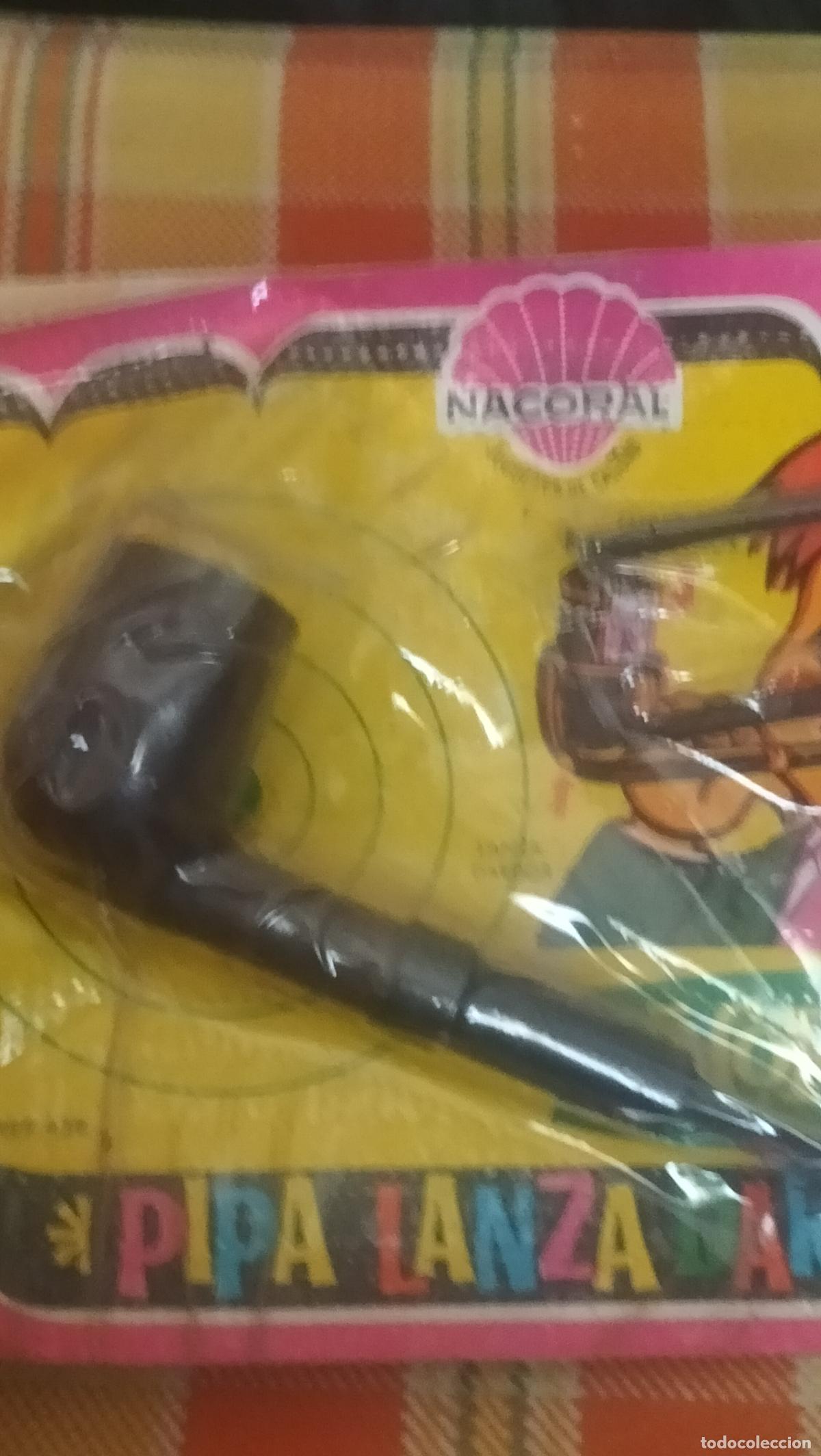 Juguetes antiguos: ANTIGUO BLISTER NACORAL PIPA LANZA DARDOS