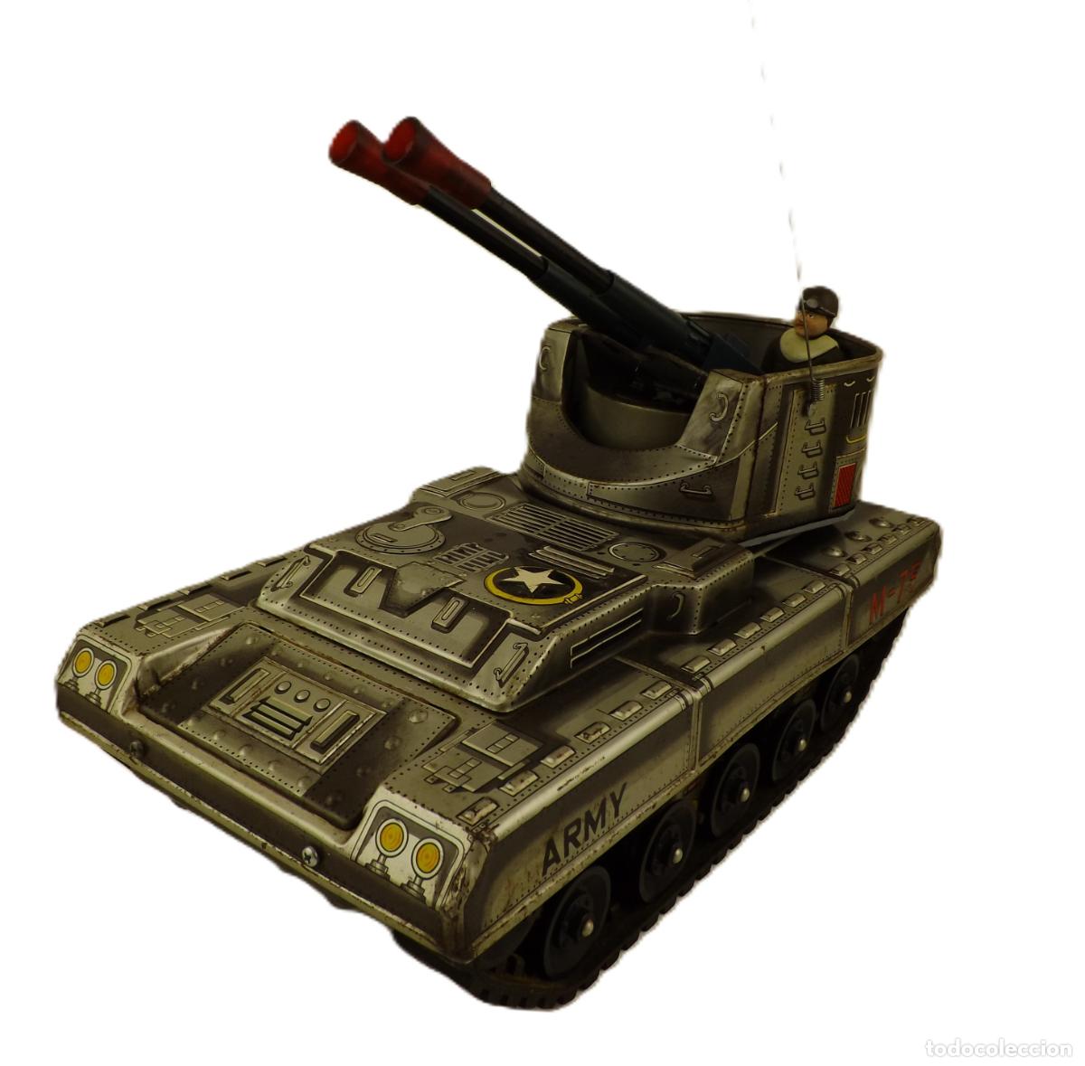 Juguetes antiguos: Tanque M-75 Okuma Seisakusho