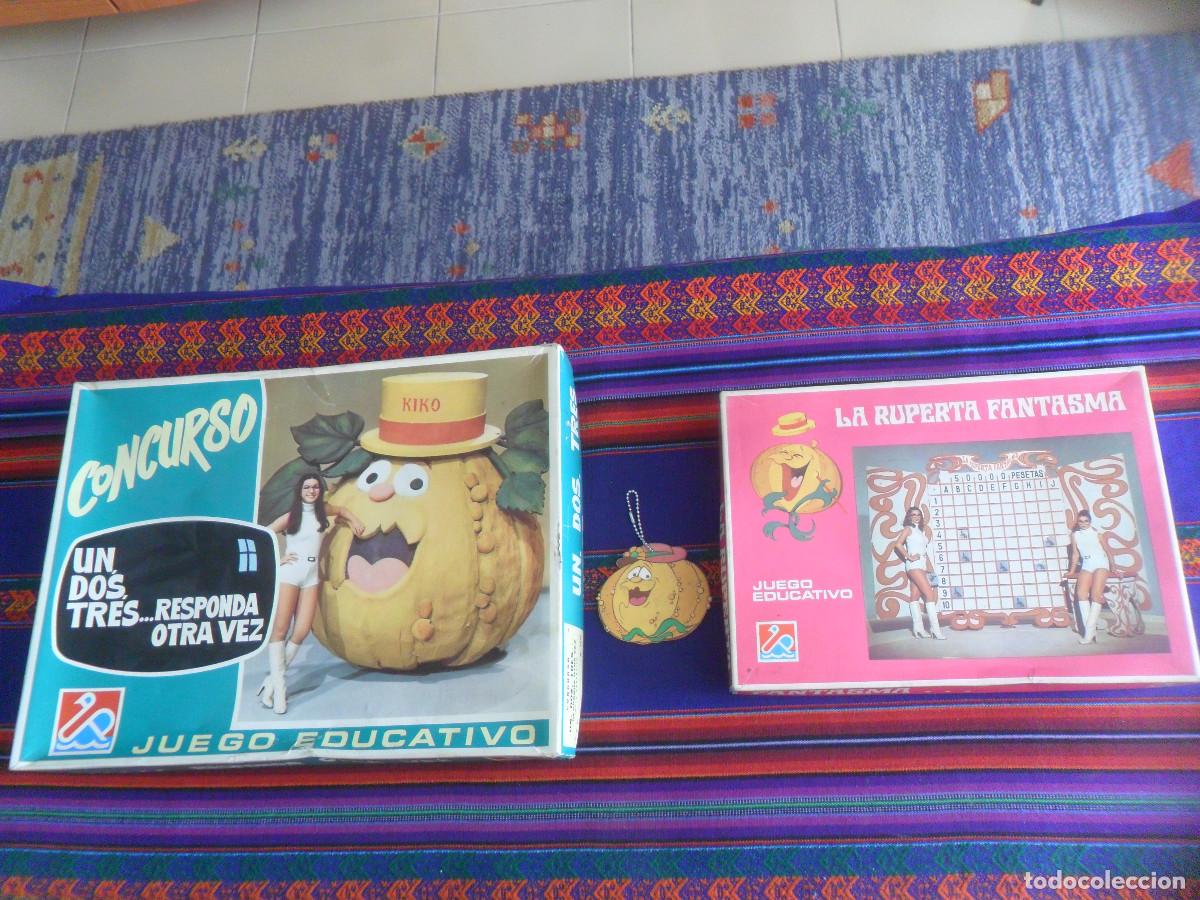 Juguetes antiguos: JUEGO EDUCATIVO CONCURSO UN DOS TRES RESPONDA OTRA VEZ LA RUPERTA FANTASMA Y LLAVERO. DALMAU A&Ntilde;OS 70