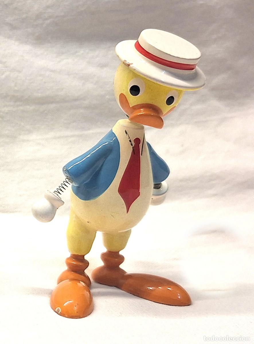 Juguetes antiguos: Pato Donald Madera policromada Goula Vic