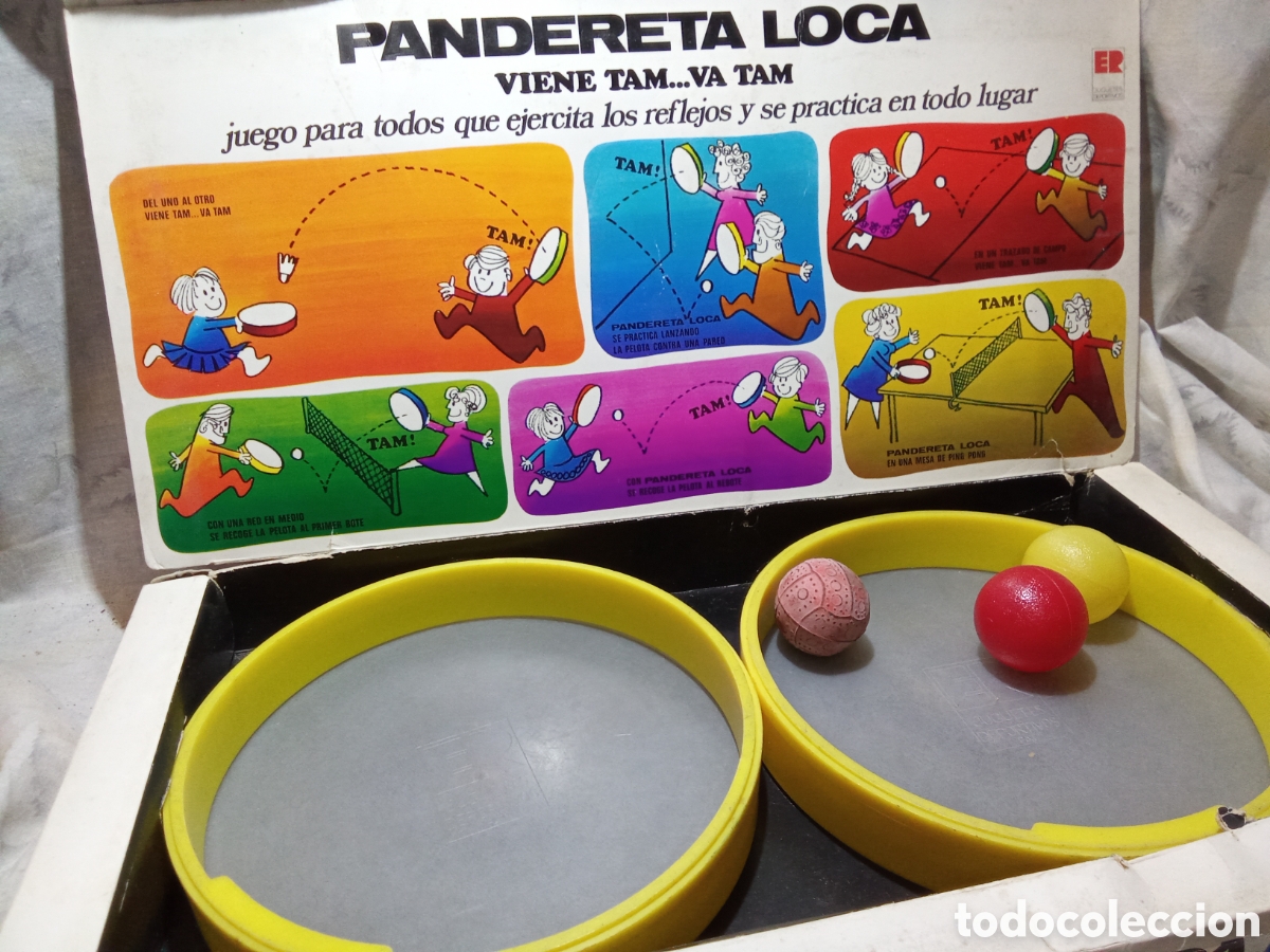 Jouets Anciens: PANDERETA LOCA JUGUETES DEPORTIVOS ER, REF. 1001 EN CAJA