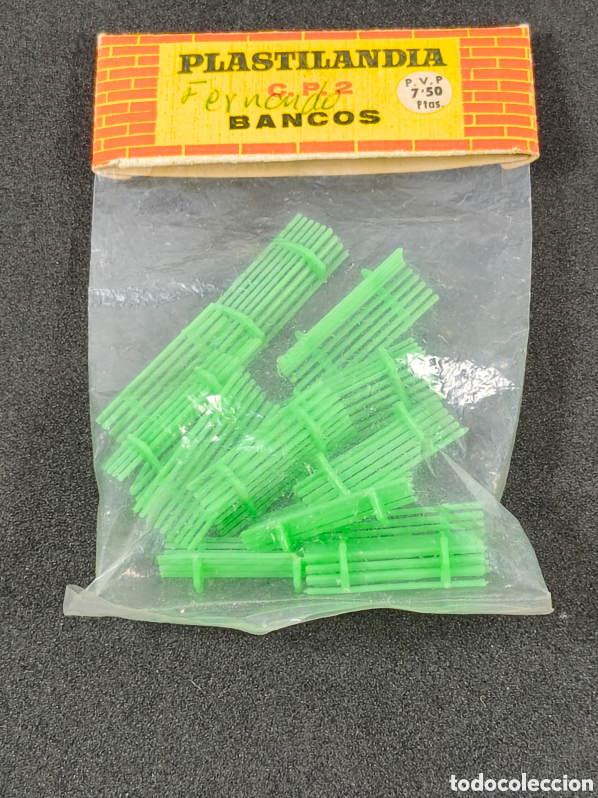 Juguetes antiguos: Bolsa Plastilandia C.P.2 Bancos Anguplas minicars
