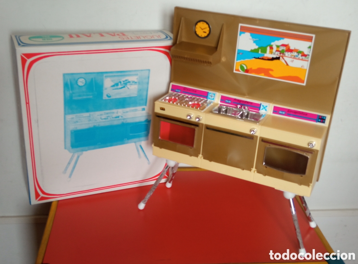 Juguetes antiguos: COCINA 3 M&Oacute;DULOS PATAS.PALAU 70'S.NUEVA EN CAJA.