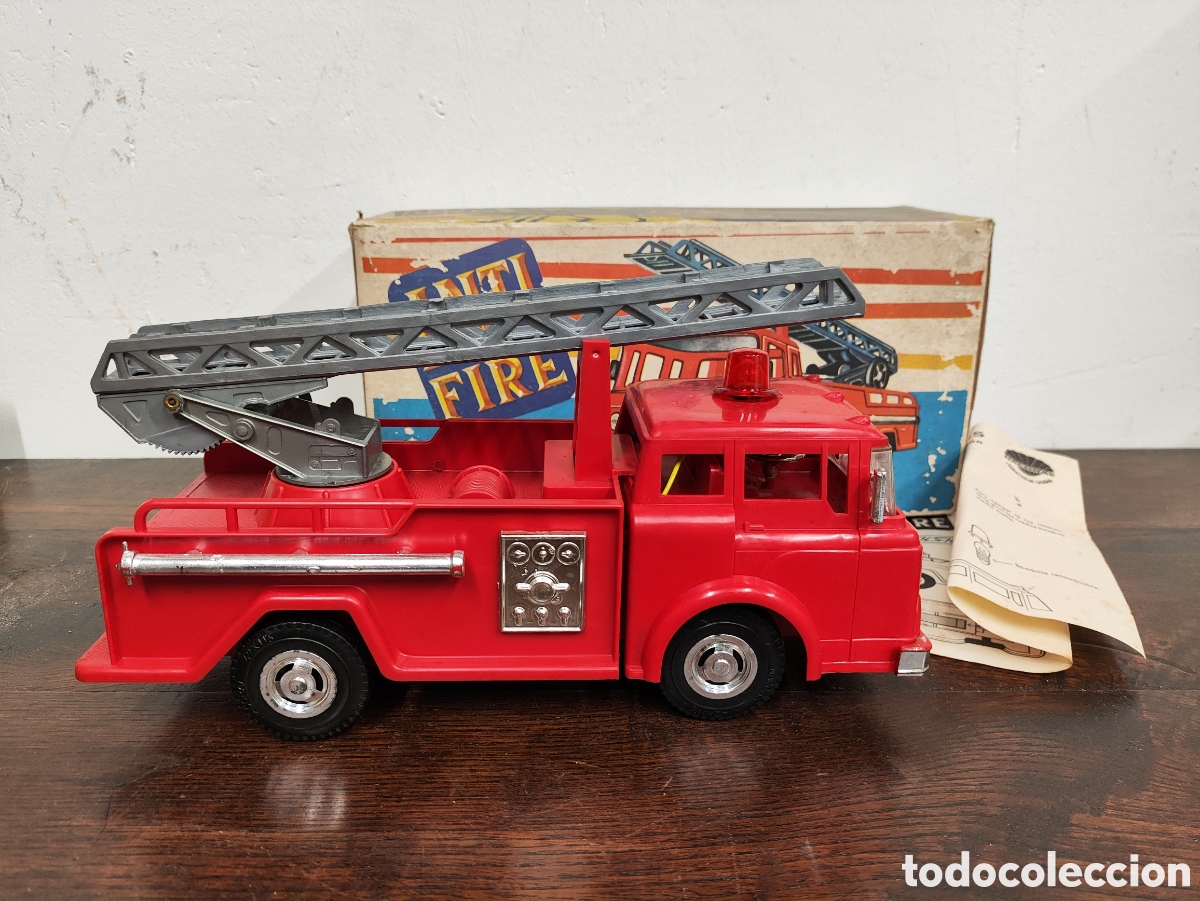Juguetes antiguos: ANTIGUO JUGUETE CAMI&Oacute;N DE BOMBEROS ANTI FIRE DE NACORAL